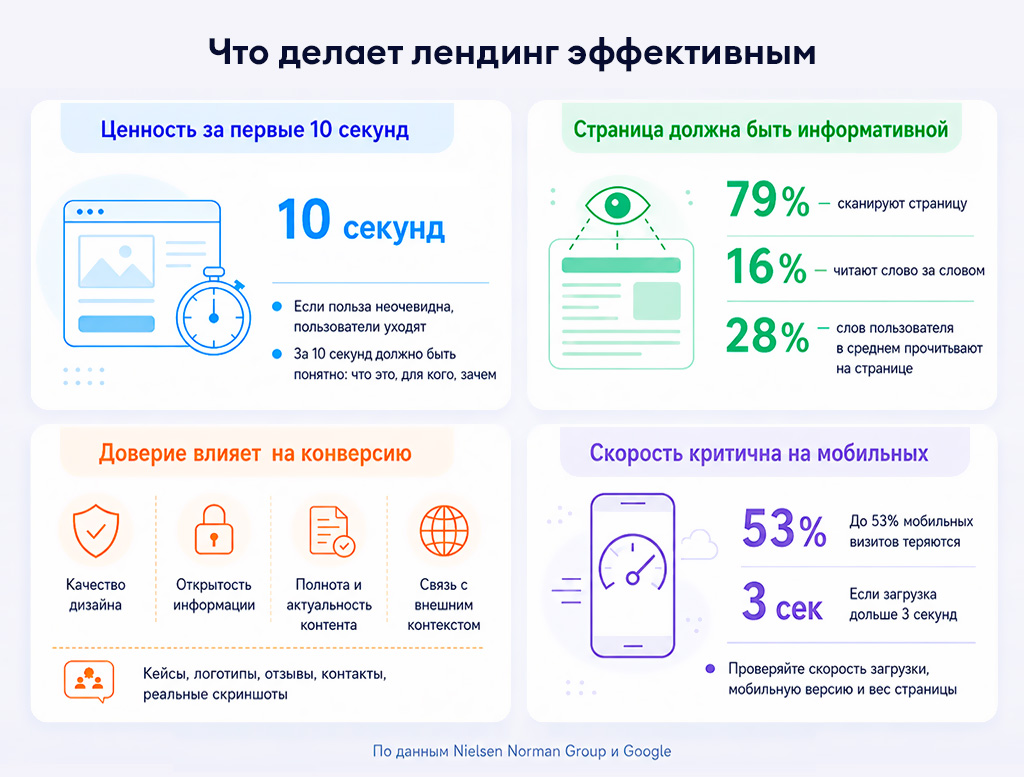 Принципы подготовки эффективного лендинга